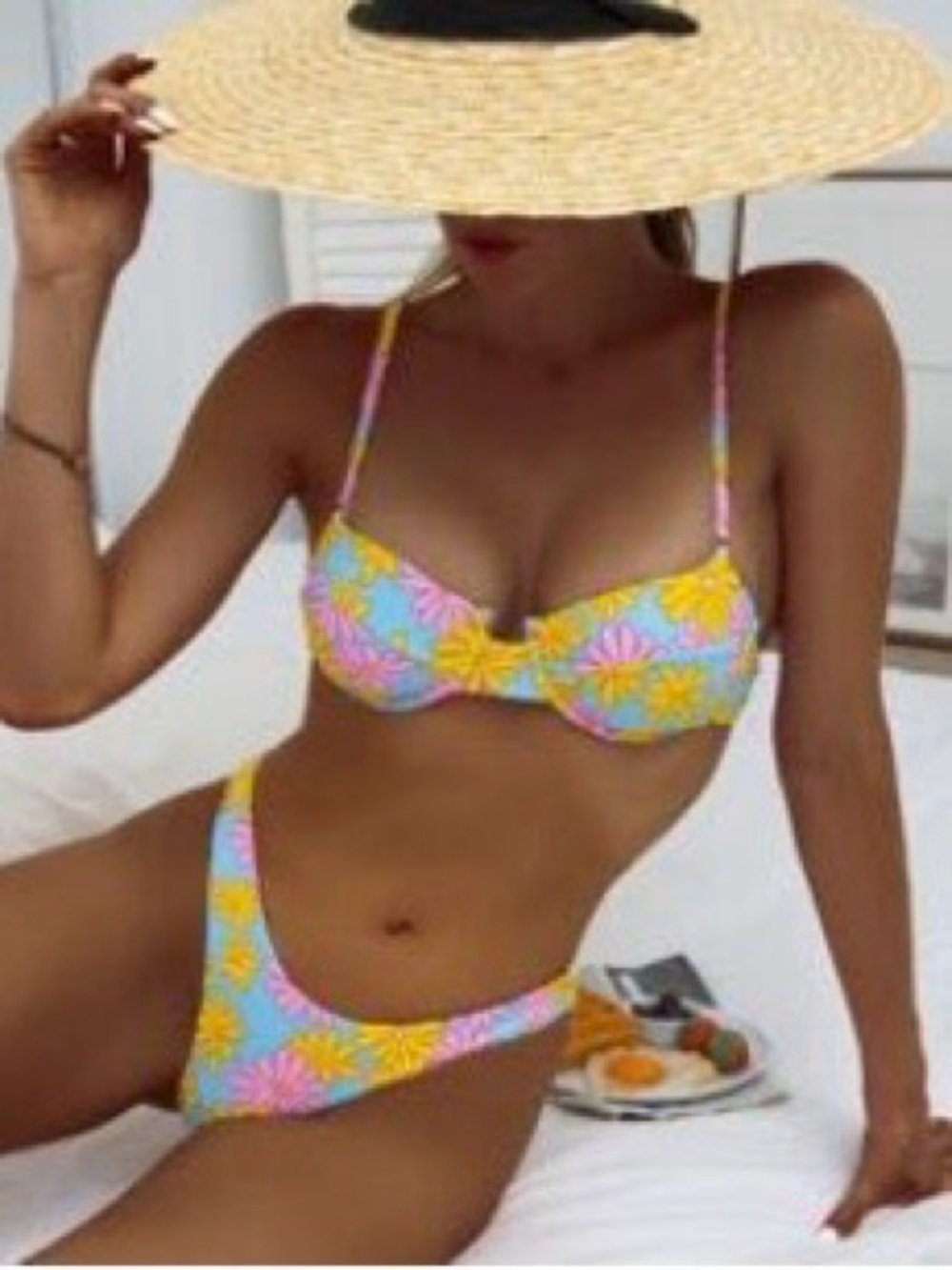 Floral Pastel Underwire Bikini Set